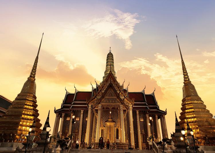 View of The Temple of the Emerald Buddha