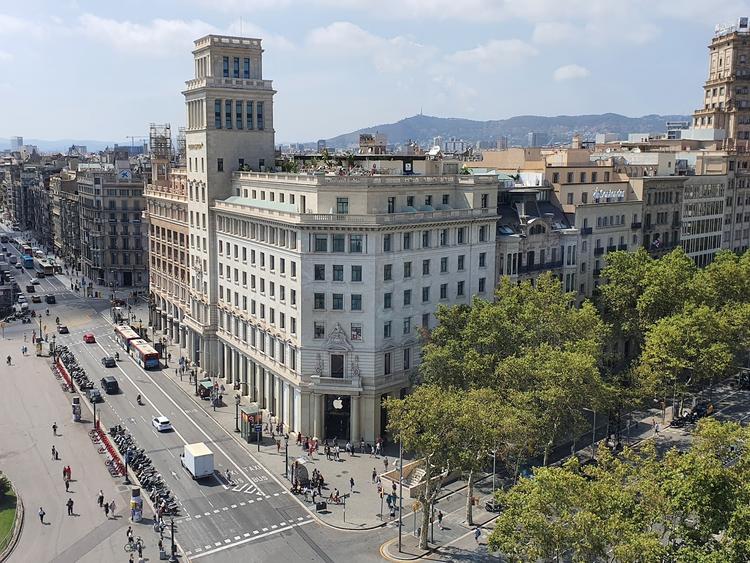 View of Plaça de Catalunya