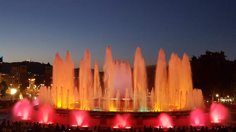 View of Magic Fountain of Montjuïc