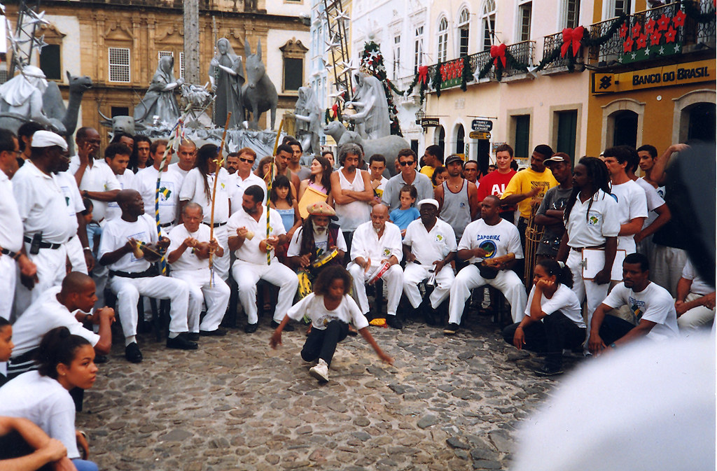 Capoeira demonstration in Salvador