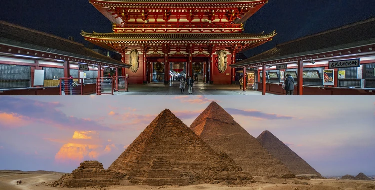 Top Architectural travel destinations in Asia and Africa
